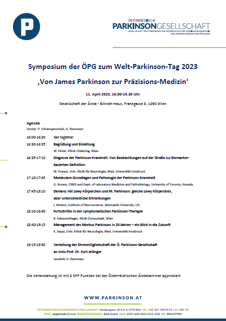 Einladung Welt-Parkinson-Tag 2023